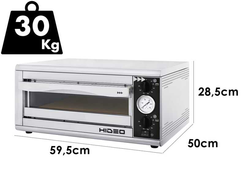 Prismafood HIDEO 1/40 - Horno el&eacute;ctrico para pizza - 1600 W