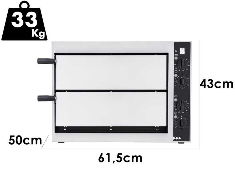 Prismafood SMALL BASIC 2/40 - Horno el&eacute;ctrico para pizza - 2400 W