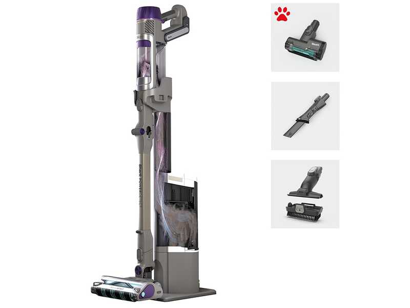 Shark PowerDetect Clean &amp; Empty IP3251EUT - Aspiradora - Escoba el&eacute;ctrica 2 en 1 - Bater&iacute;a de 21,6 V - Autovaciado