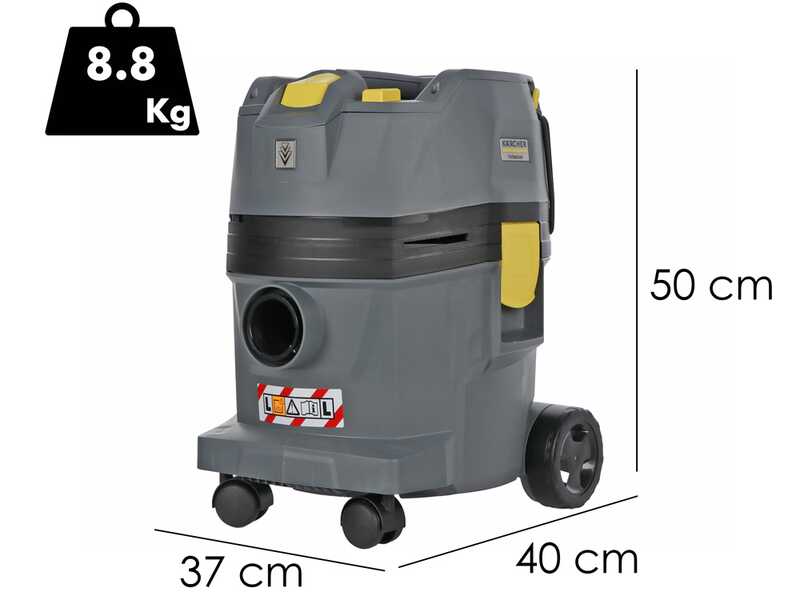 Karcher NT 22/1 Ap Bp L - Aspirador de bater&iacute;a - Bid&oacute;n 22 L - 36V 5Ah