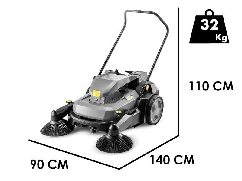 Karcher KM 70/25 C Bp 2SB - Barredora de bater&iacute;a con recogedor 36 V 2,5 Ah