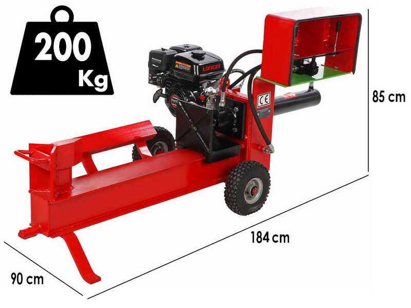 Rajadora de le&ntilde;a de gasolina 16T - Horizontal - Loncin 200F