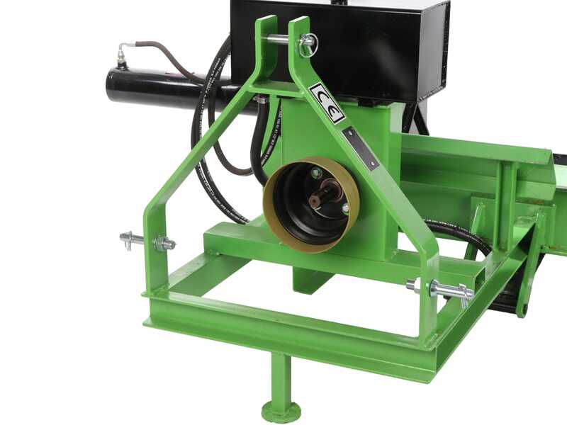 Seven Italy 25T - Rajadora de le&ntilde;a para tractor  - Horizontal - Plataforma de carga hidr&aacute;ulica