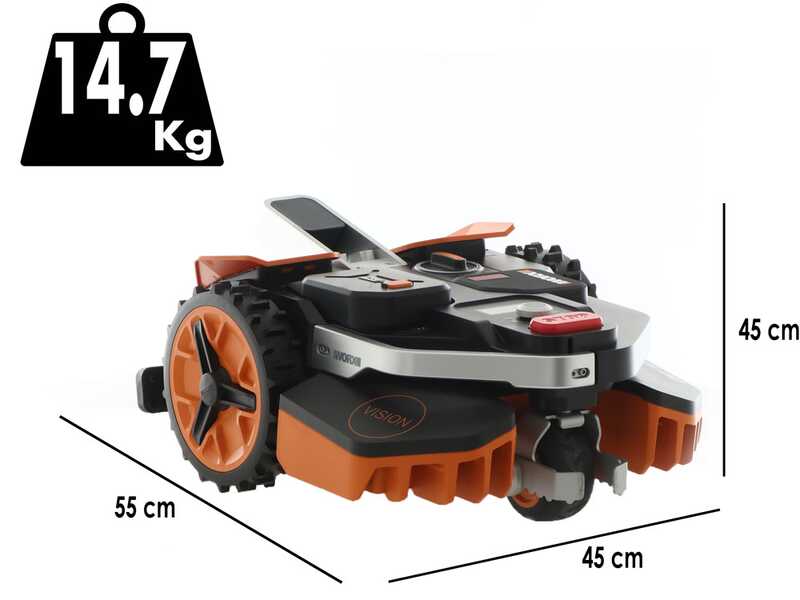 Worx Landroid Vision M800 WR208E - Robot cortac&eacute;sped - Sin instalaci&oacute;n