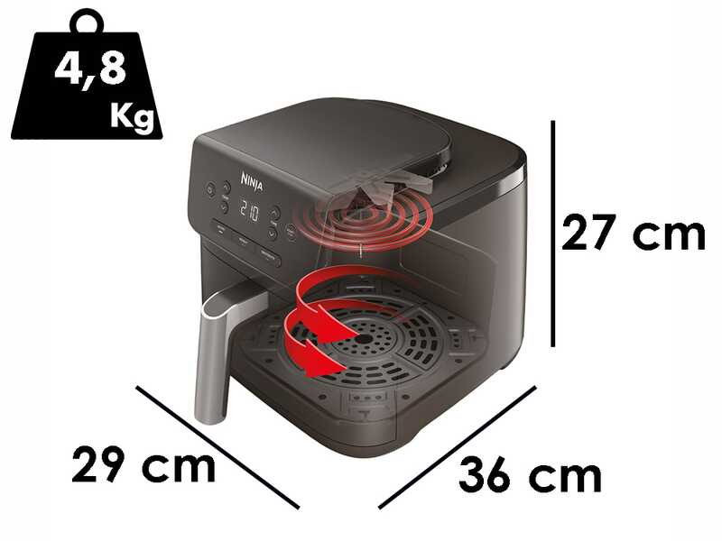 Ninja AF110EU - Freidora de aire 4,7 L
