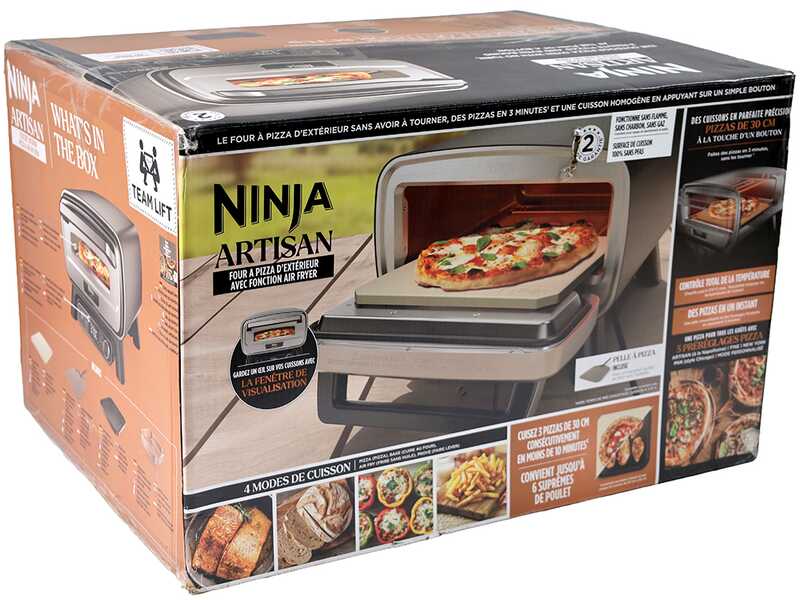 Ninja Artisan MO201EU - Horno el&eacute;ctrico para pizza - Freidora de aire