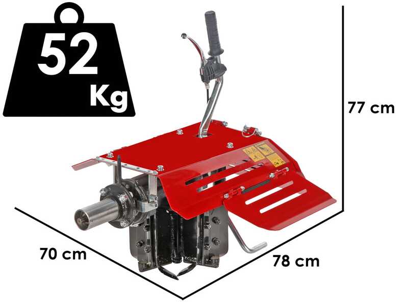 Arado giratorio reversible - para motocultores de m&iacute;nimo 8 HP