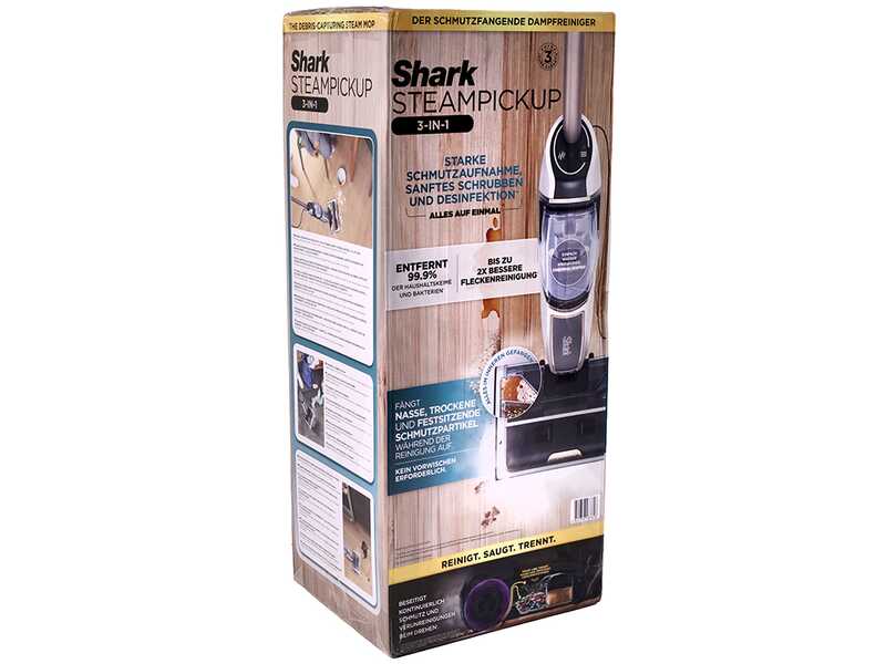 Shark SteamPickUp SD200EU - Fregadora - Escoba a vapor 3 en 1 - 1230 W