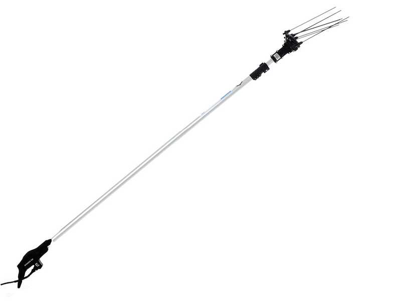 Campagnola HERCULES 58V - P&eacute;rtiga de aluminio - 200 - 270 cm - Vareador de aceitunas el&eacute;ctrico de bater&iacute;a - Bater&iacute;a de mochila incluida