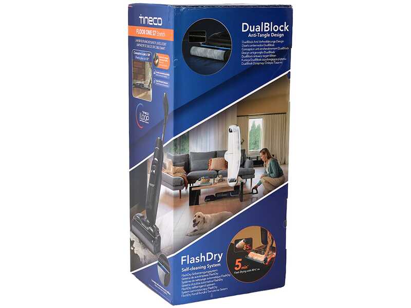 Tineco Floor One S7 Stretch - Fregadora de bater&iacute;a smart - 3 en 1: lava, seca y aspira