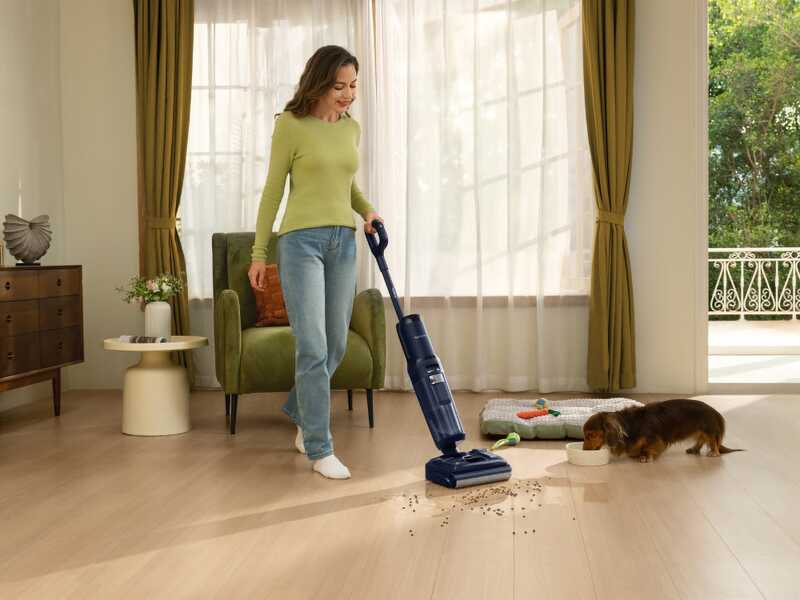 Tineco Floor One S7 Stretch - Fregadora de bater&iacute;a smart - 3 en 1: lava, seca y aspira