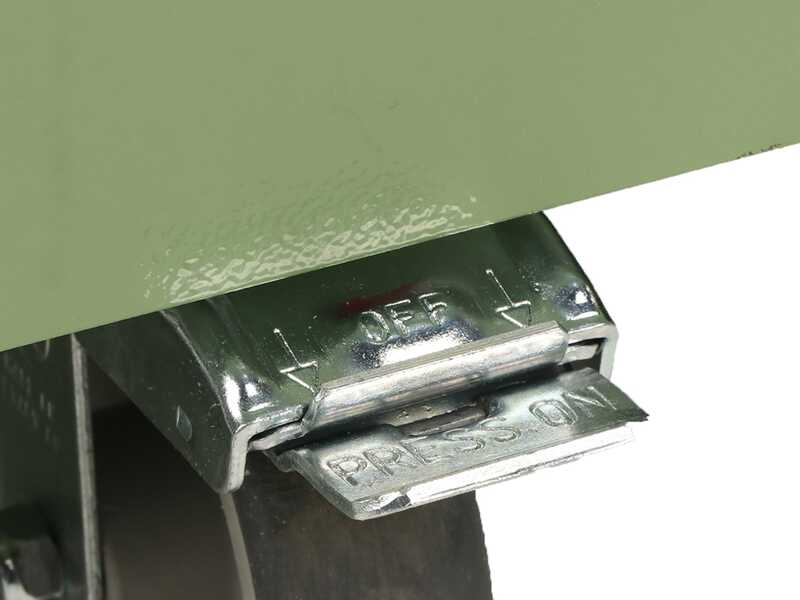 Clementi Gold - Horno de le&ntilde;a para pizza para exteriores con carro - C&aacute;mara de cocci&oacute;n 80 x 60 - 4 pizzas - Verde