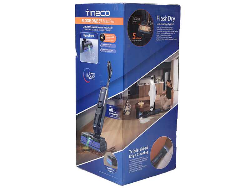 Tineco Floor One S7 Max Pro - Fregadora de bater&iacute;a - 3 en 1: lava, seca y aspira