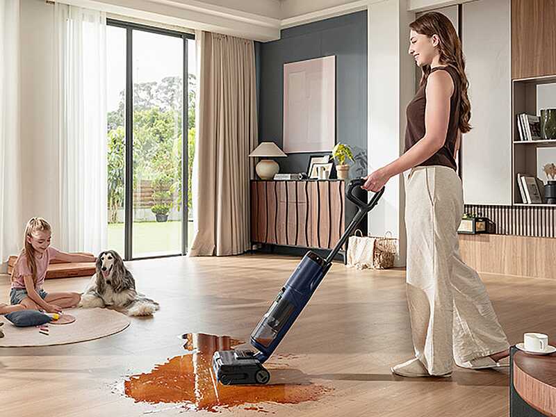 Tineco Floor One S7 Max Pro - Fregadora de bater&iacute;a - 3 en 1: lava, seca y aspira