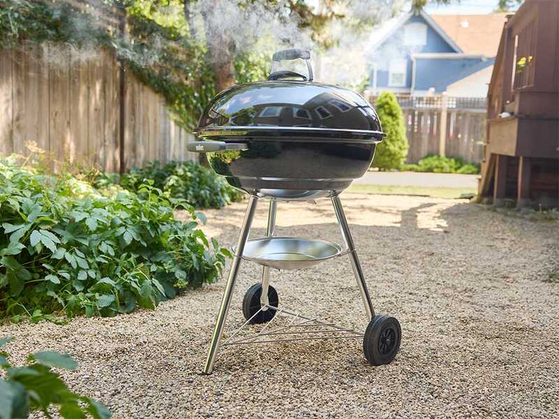 Weber Compact Kettle 57 - Barbacoa de carb&oacute;n - Di&aacute;metro de la parrilla 57 cm