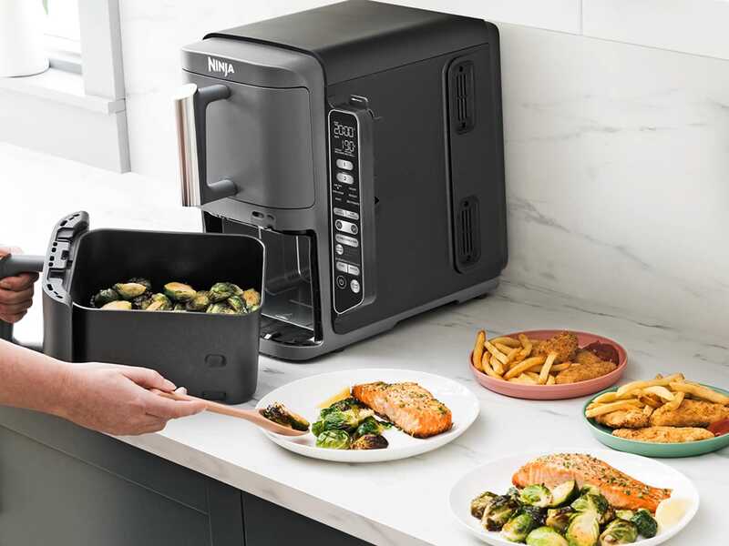 Ninja Double Stack XL SL451EU - Freidora de aire de 9,5 L - Sistema SmartCook