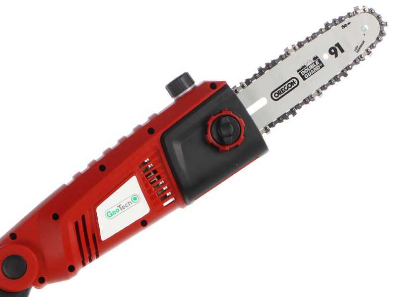 GeoTech PT 750 - Podadora el&eacute;ctrica con p&eacute;rtiga telesc&oacute;pica - Cuchilla de 25 cm