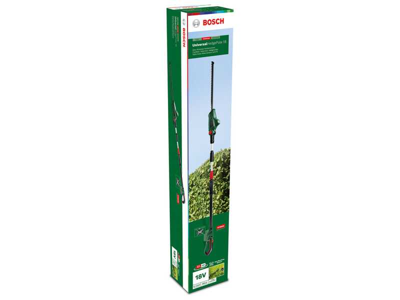 Bosch UniversalHedgePole 18 - Cortasetos de bater&iacute;a con p&eacute;rtiga telesc&oacute;pica - 18 V/2,5 Ah