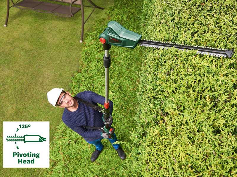 Bosch UniversalHedgePole 18 - Cortasetos de bater&iacute;a con p&eacute;rtiga telesc&oacute;pica - 18 V/2,5 Ah
