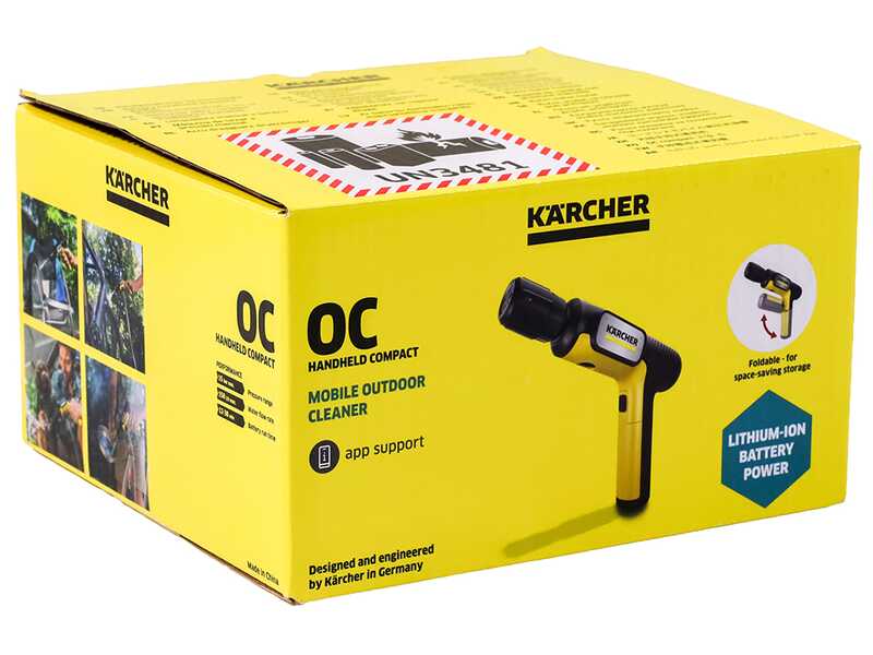 Karcher OC Handheld Compact - Pistola hidrolimpiadora con bater&iacute;a - 7,2 V/2,5 Ah