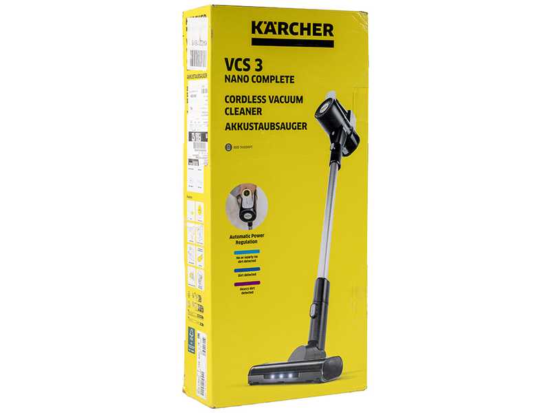 Karcher VCS 3 Nano Complete - Escoba el&eacute;ctrica a bater&iacute;a - 21,6 V - 2,5 Ah