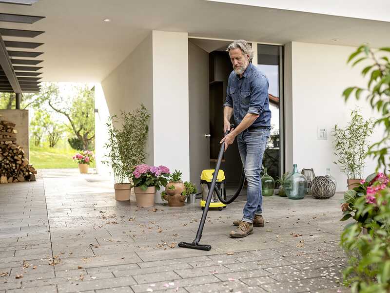 Karcher WD 3-18 S V-17/20 Battery Set - Aspirador de bater&iacute;a - Bid&oacute;n de acero inoxidable - 17 litros