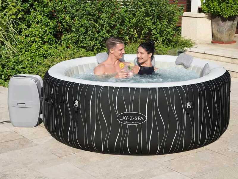 Bestway Lay-Z-Spa Hollywood AirJet 60059 redonda - &Oslash;196x66 cm - Piscina de hidromasaje spa para 4-6 personas
