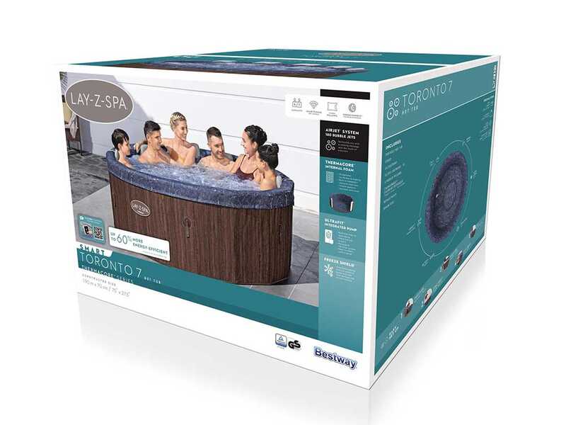 Bestway Lay-Z-Spa Toronto AirJet 6001W - &Oslash;190x70 cm - Piscina de hidromasaje spa