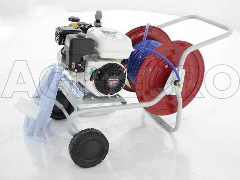 Motobomba fumigadora con carro - Bomba Comet APS41 - motor Honda GP160