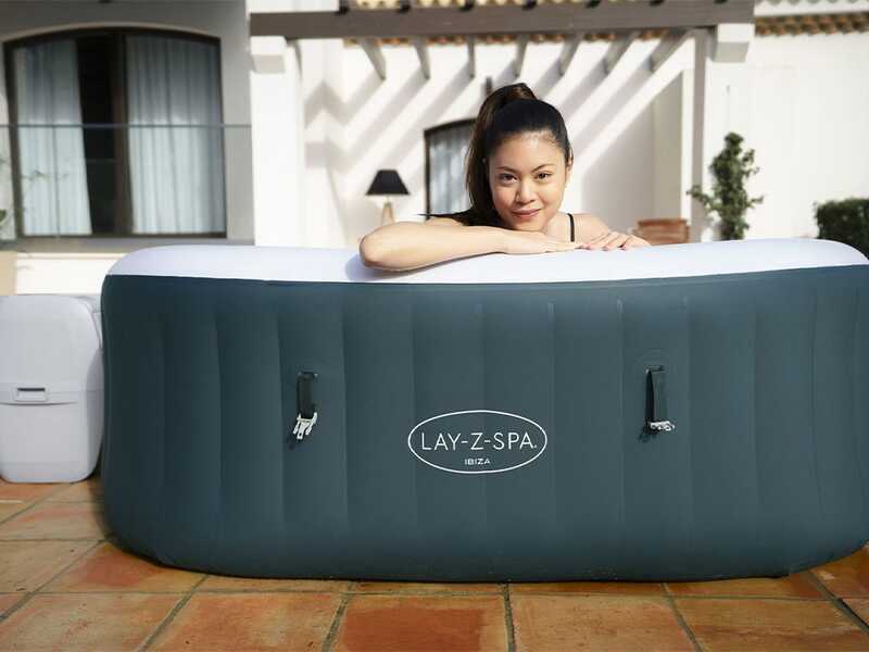 Bestway Lay-Z-Spa Ibiza AirJet 6002U - &Oslash;180x66 cm - Piscina de hidromasaje spa para 4-6 personas