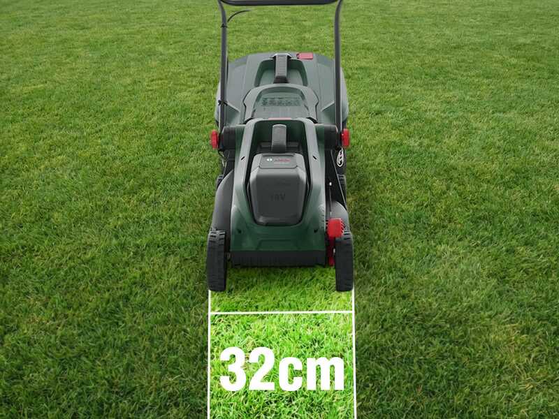 Bosch Rotak18V-32 - Cortac&eacute;sped de bater&iacute;a - 18 V/4 Ah - Corte de 32 cm