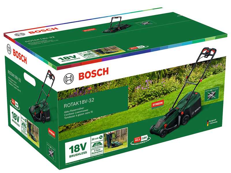 Bosch Rotak18V-32 - Cortac&eacute;sped de bater&iacute;a - Corte de 32 cm - BATER&Iacute;A Y CARGADOR NO EST&Aacute;N INCLUIDOS