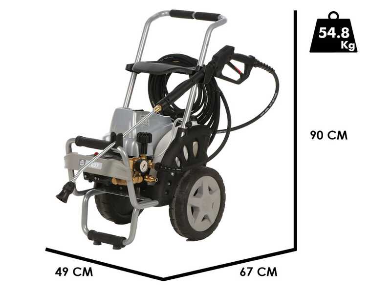 Annovi &amp; Reverberi AR 1007-N - Hidrolimpiadora trif&aacute;sica profesional - 230 bar m&aacute;x- 900 L/h