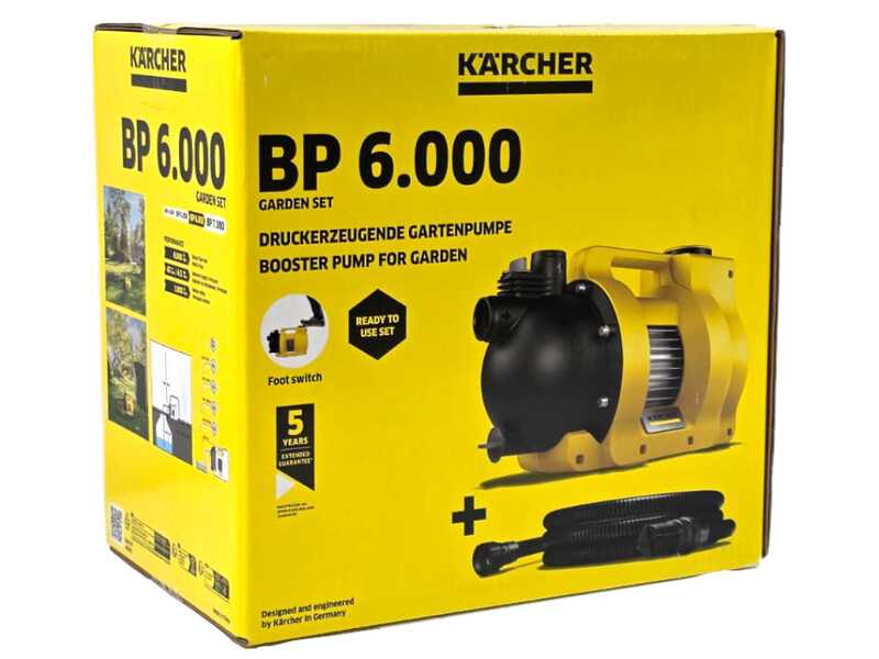 Karcher BP 6.000 Garden Set - Bomba el&eacute;ctrica para riego - 1000 W - 6000 L/h