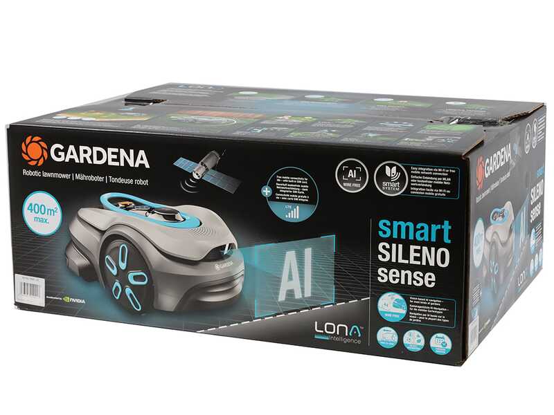 Gardena Smart SILENO Sense 400 - Robot cortac&eacute;sped - Gesti&oacute;n con Gardena Smart App - Sin instalaci&oacute;n