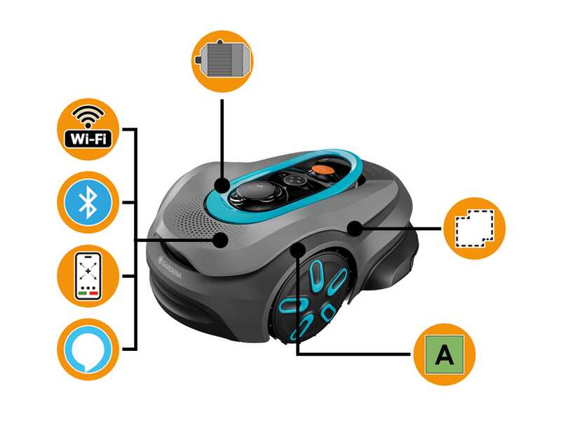 Gardena Smart SILENO Sense 600 - Robot cortac&eacute;sped - Gesti&oacute;n con Gardena Smart App - Sin instalaci&oacute;n