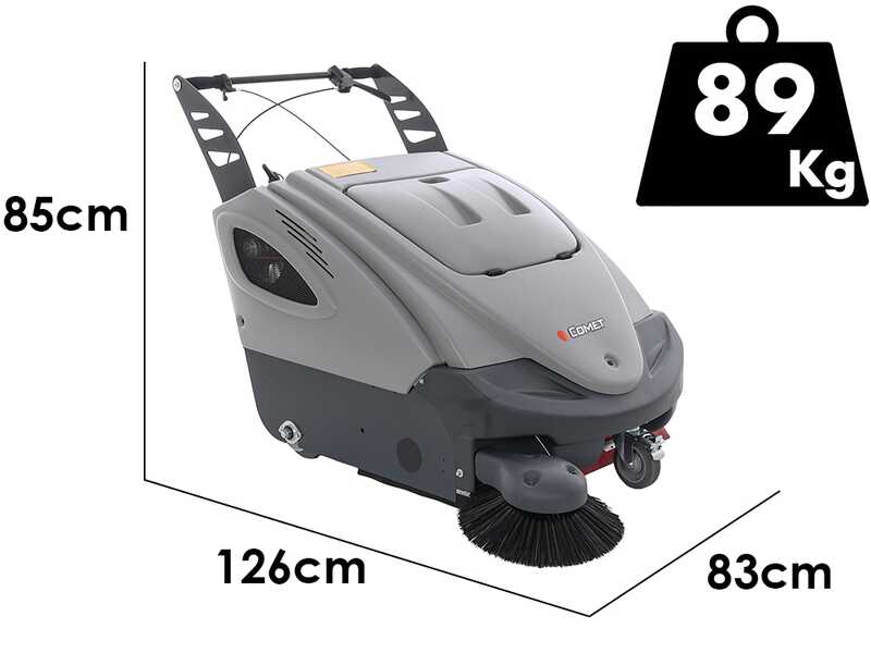 Comet CSW 900B - Barredora de bater&iacute;a con recogedor - 12 V - BATER&Iacute;A Y CARGADOR NO EST&Aacute;N INCLUIDOS