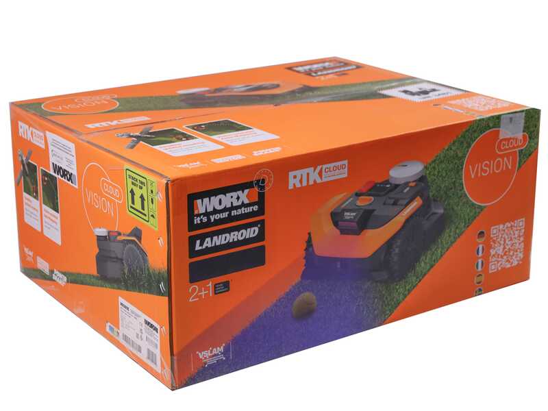 Worx Landroid Vision Cloud WR318E - Robot cortac&eacute;sped - Sin instalaci&oacute;n - &iexcl;Caseta gratis!