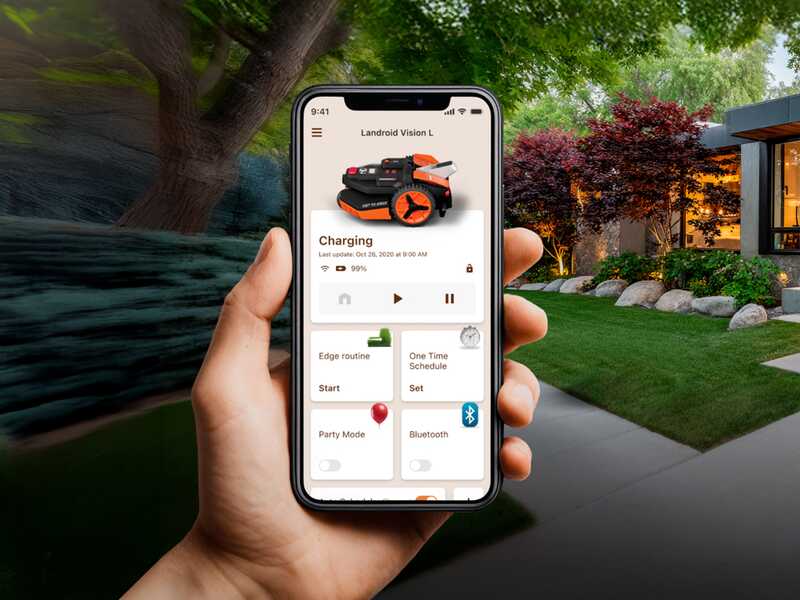 Worx Landroid Vision Cloud WR318E - Robot cortac&eacute;sped - Sin instalaci&oacute;n - &iexcl;Caseta gratis!