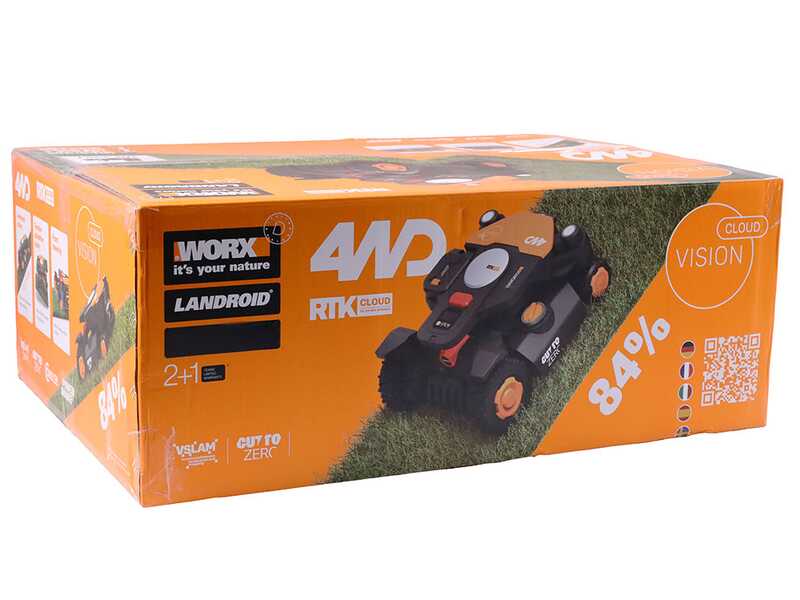 Worx Landroid Vision Cloud WR341E - Robot cortac&eacute;sped 4WD - Sin instalaci&oacute;n