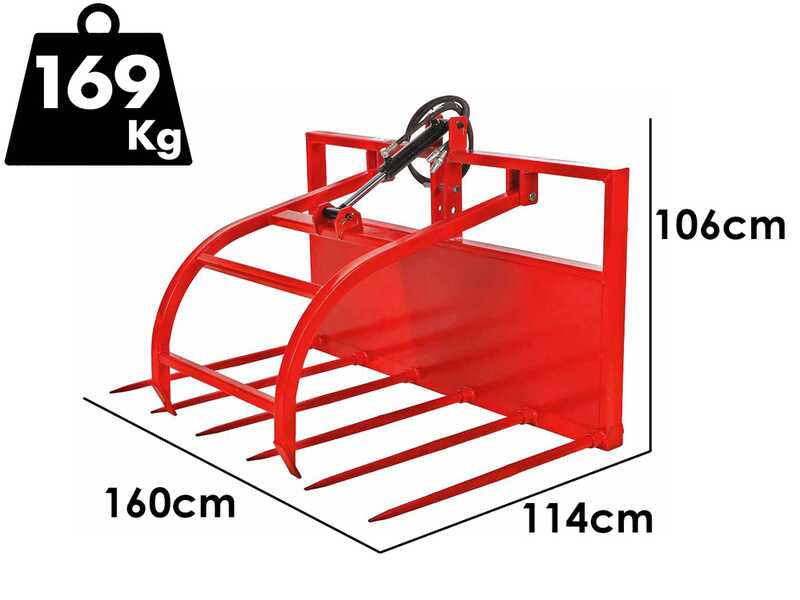 M160 - Recogedor de ramas y sarmientos para tractor - Capacidad 700 kg