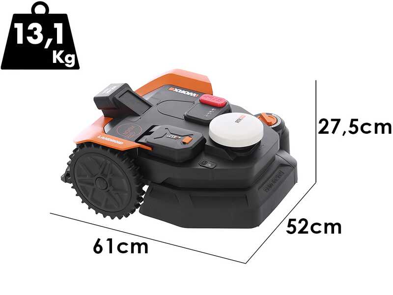Worx Landroid Vision Cloud WR330E - Robot cortac&eacute;sped - Sin instalaci&oacute;n