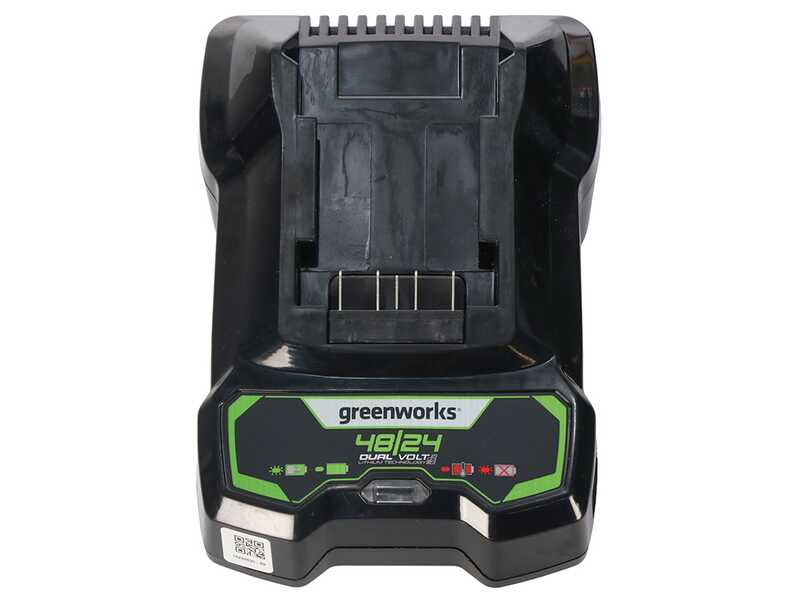 Greenworks G48HT - Cortasetos el&eacute;ctrico de bater&iacute;a 48V 2Ah + bater&iacute;a 48V 2Ah gratis - Cuchilla de 51 cm