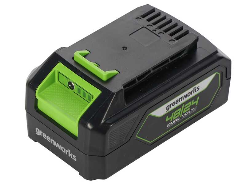 Greenworks G48HT - Cortasetos el&eacute;ctrico de bater&iacute;a 48V 2Ah + bater&iacute;a 48V 2Ah gratis - Cuchilla de 51 cm