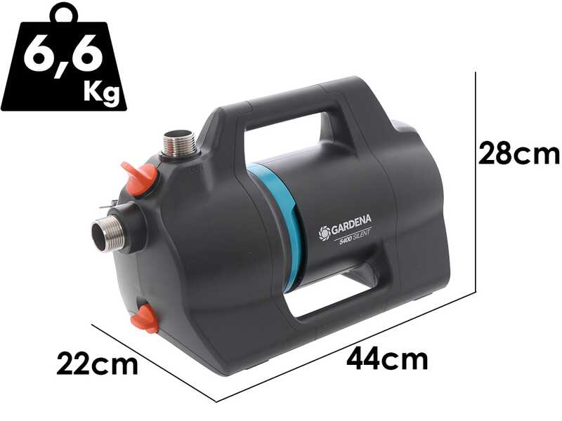 Gardena 5400 Silent - Bomba el&eacute;ctrica autocebante para jard&iacute;n - 650 W