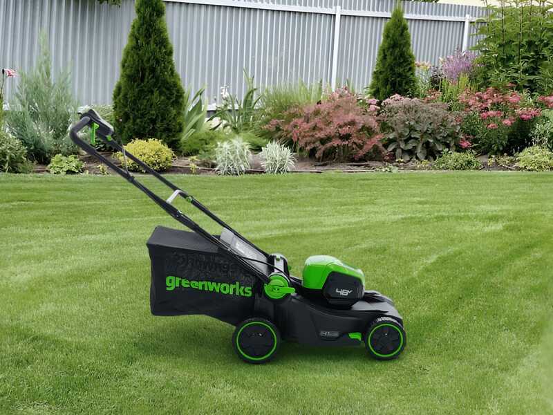 Greenworks GD48LM41II - Cortac&eacute;sped de bater&iacute;a - 48 V/4 Ah - Corte de 41 cm