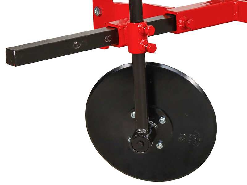 RC-T2 - Disco aporcador regulable - 2 elementos - Serie ligera - Bastidor de 150 cm - Para tractores con enganche de tres puntos