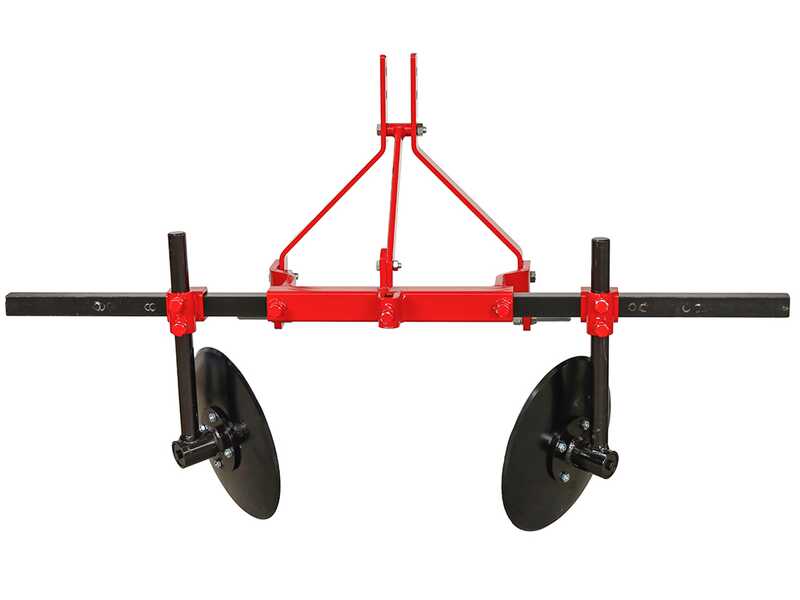 RC-T2 - Disco aporcador regulable - 2 elementos - Serie ligera - Bastidor de 150 cm - Para tractores con enganche de tres puntos