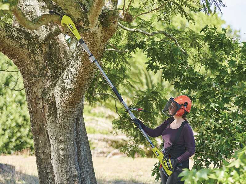Ryobi RY18PP20A-0 - Podadora de bater&iacute;a con p&eacute;rtiga telesc&oacute;pica - Barra de 20 cm - 18 V/4 Ah