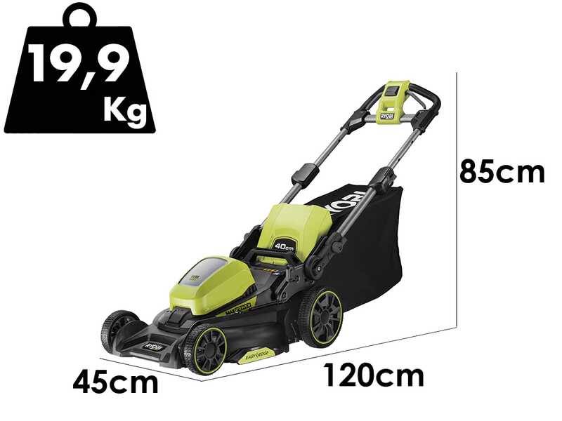 Ryobi RY36LM40A-140 - Cortac&eacute;sped de bater&iacute;a - MAX POWER 36 V/4 Ah - Corte de 40 cm